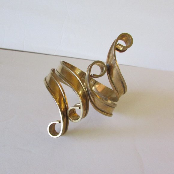 3 Costume Jewelry Cuff Bracelets - Picture 6 of 7